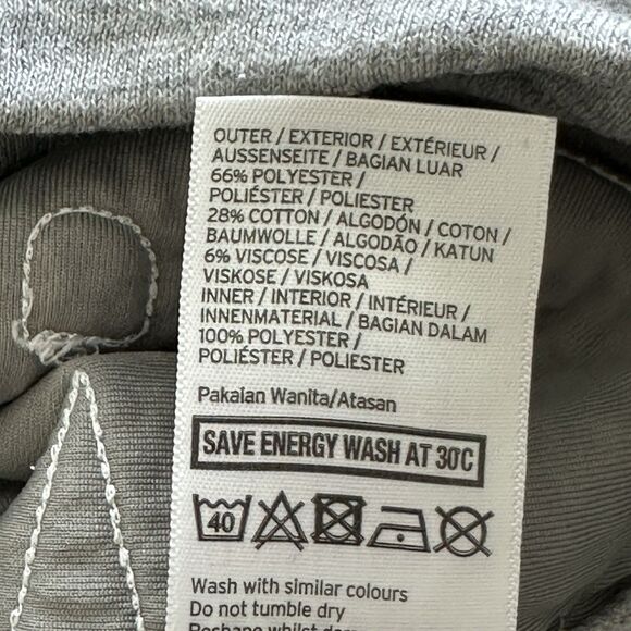 Ivy Park Sweater Womens L Gray Sweatshirt Embroidered Spell Out Athleisure - Picture 7 of 14